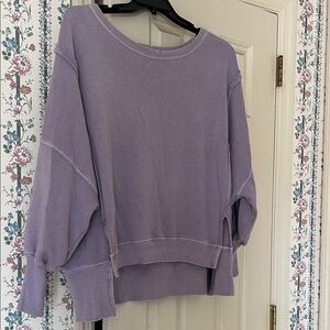 We the free purple Camden sweatshirt size xs
